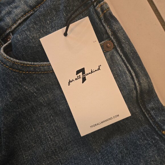 NWT 7 For All Mankind Spencer Mid Rise Flare Jeans Jasper Wash 23 - Picture 5 of 6